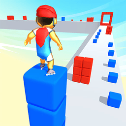 叠高跑圈圈小游戏