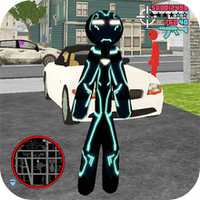 火柴人绳索霓虹英雄破解版