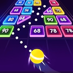 碎砖机滑动发光球游戏