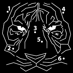 点对点拼图和着色游戏(dot to dot puzzles)