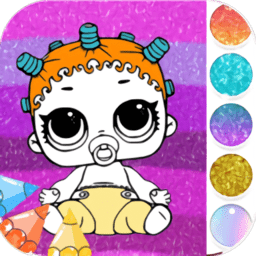 棒棒糖娃娃涂色小游戏(b21 coloring art)